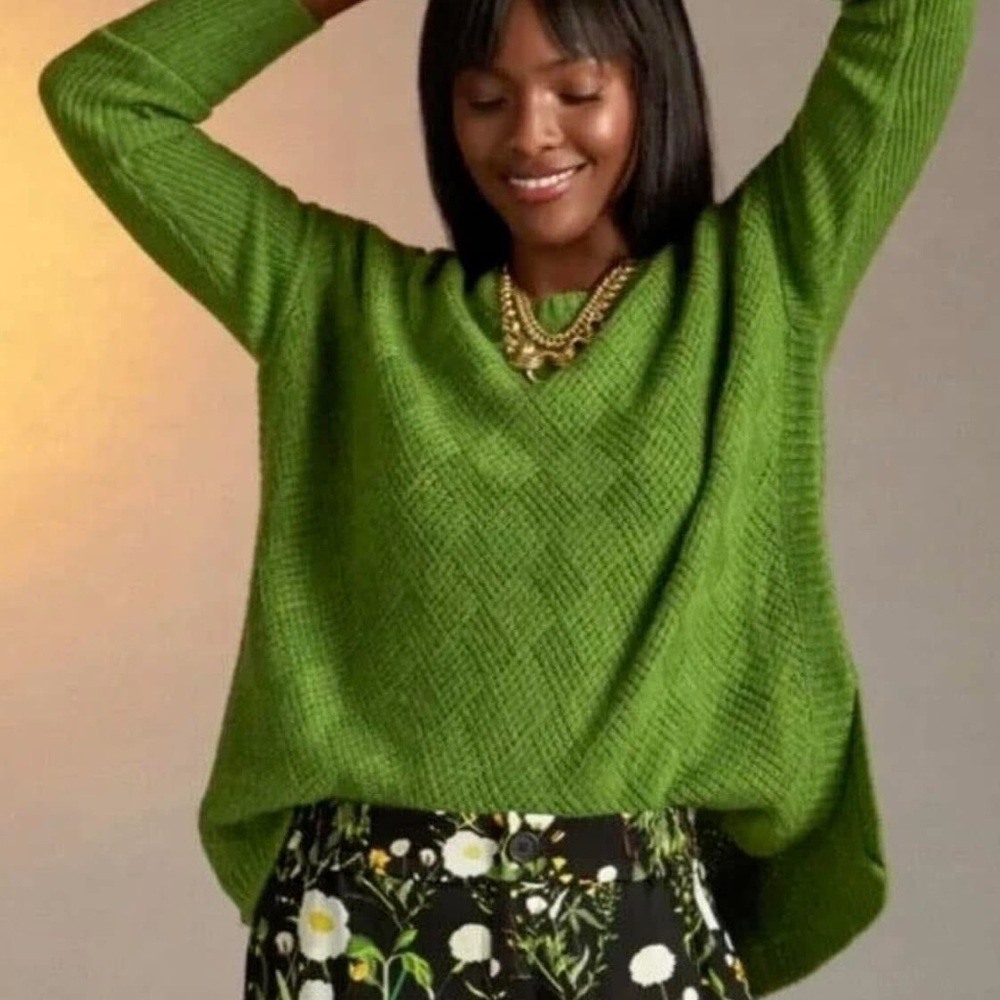Cabi basket weave sweater 4244